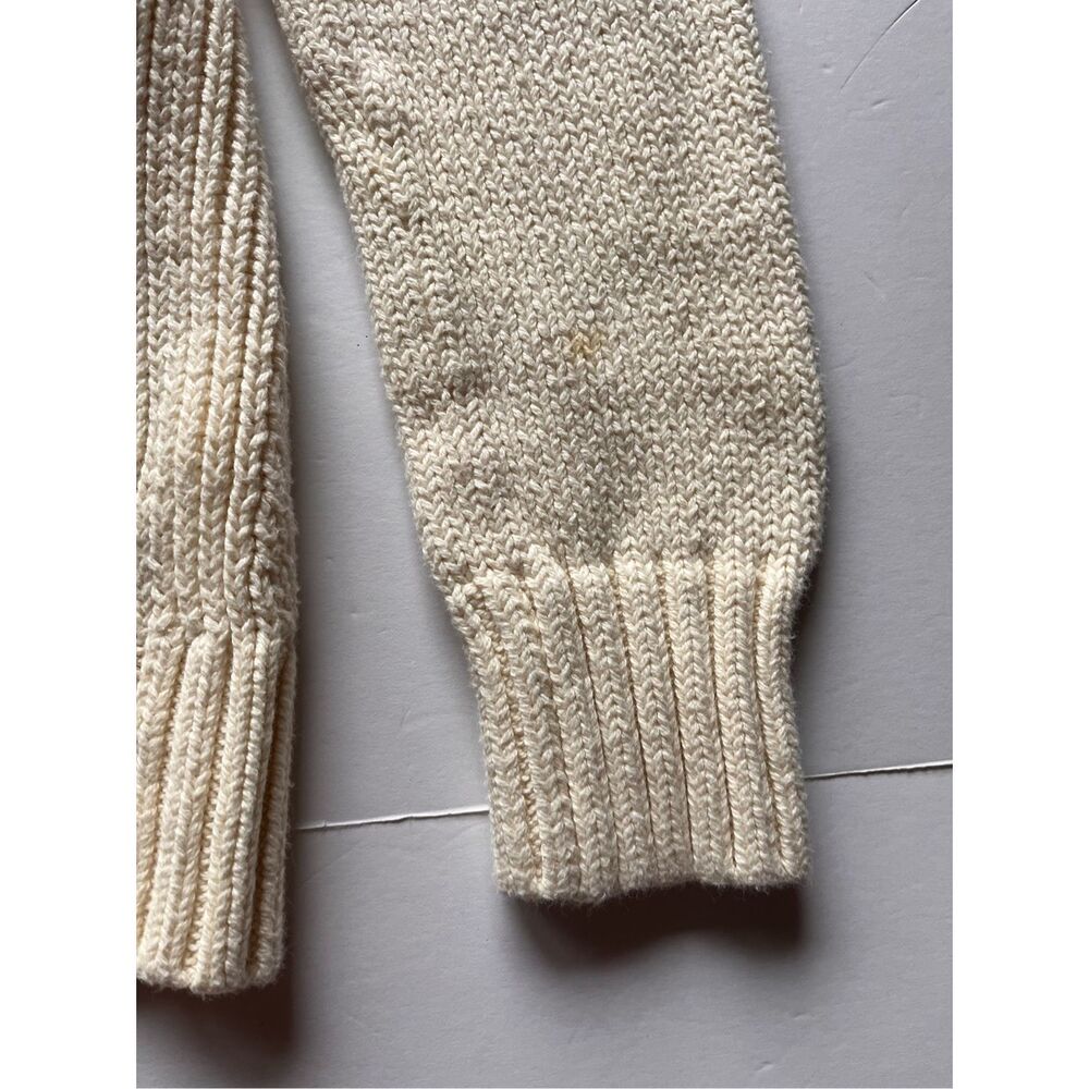 J. Crew ALWAYS 1988 Rollneck Preppy Knit Sweater Ivory Cream Womens Size Medium - Picture 6 of 9
